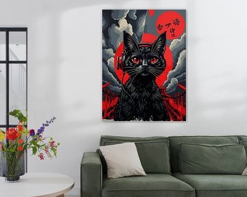 Mysterious Black Cat by okta rendy