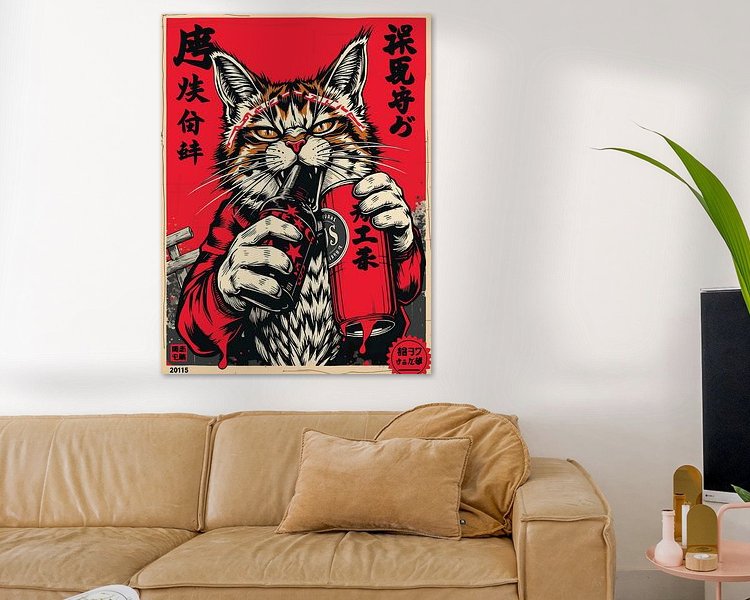 Example of the artwork in a room