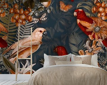 Parrots Midnight Paradise