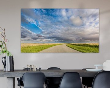 Lauwersmeer country road by Jurjen Veerman