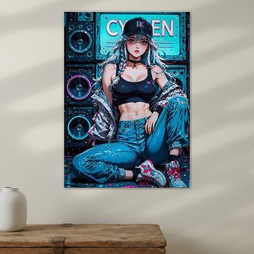 Anime Girl Urban Street von Ruzerin