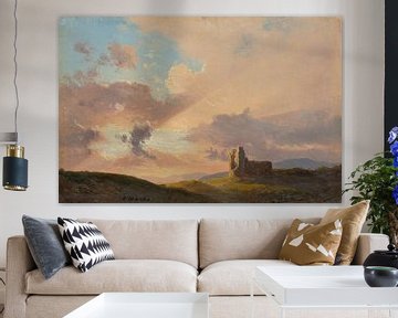 De ruïnes bij zonsondergang, Karol Marko