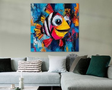 Colourful Fish Friend in Expressive Style