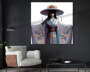 Anmutige Schönheit in asiatischer Eleganz von A.D. Digital ART