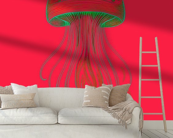 Example of the artwork in a room