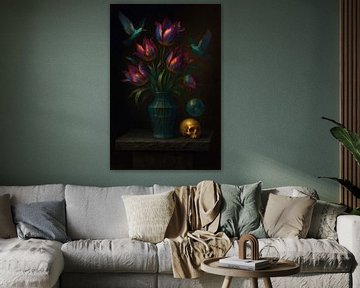 Stilleben Tulipa Vanitas von Gisela Art for You