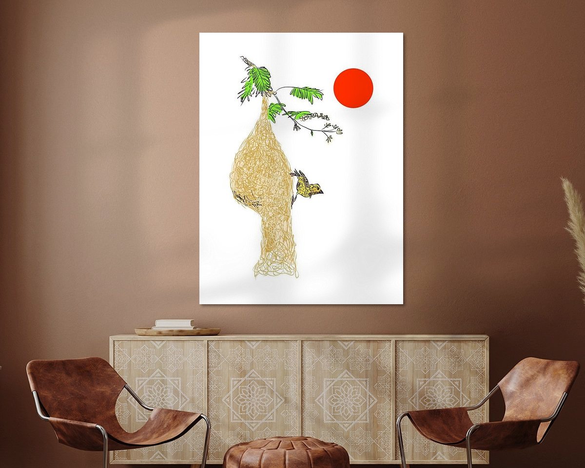 Example of the artwork in a room