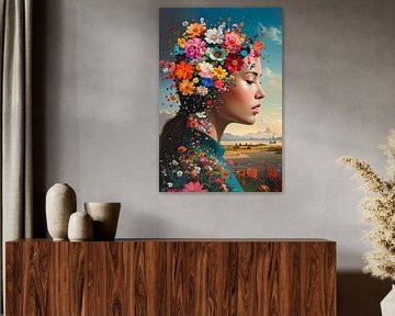 Blumen Frau...