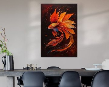 Betta Fisch - Orange von MIROKKU