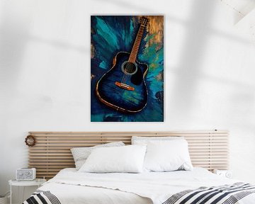Akoestische gitaar Abstract Splatter van MIROKKU