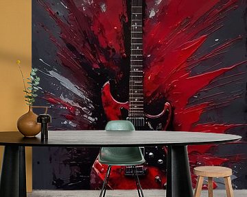 Elektrische Gitaar Abstract Splatter