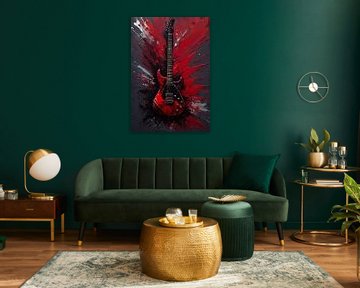 Elektrische Gitaar Abstract Splatter van MIROKKU