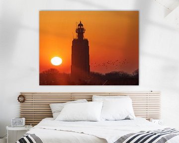 Vuurtoren Westkapelle tijdens zonsopkomst van Patrick Fotografeert