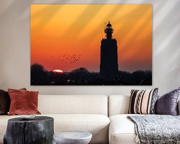 Vuurtoren Westkapelle tijdens zonsopkomst van Patrick Fotografeert