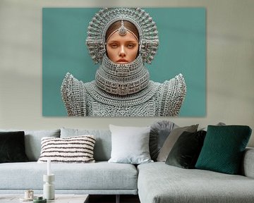 surrealistic portrait of woman by Egon Zitter