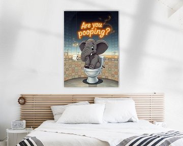 Éléphanteau "Are You Pooping&quot ; sur MIROKKU