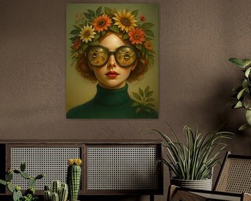 Die Frau mit der Bienenbrille von Marcel van Oene
