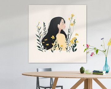 Yellow flowers by Liv ter Riet