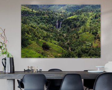 Sri Lanka verzaubert mit seinen sanft geschwungenen Teeplantagen und unzähligen Wasserfällen, die sich im grünen Hochland verstecken. von Patrick Fotografeert
