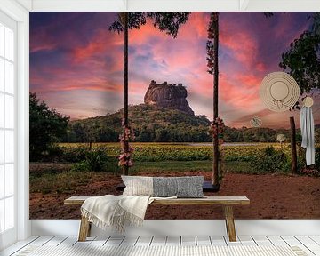 Sunset in Negombo, gelegen aan de westkust van Sri Lanka vlak bij de hoofdstad Colombo van Patrick Fotografeert