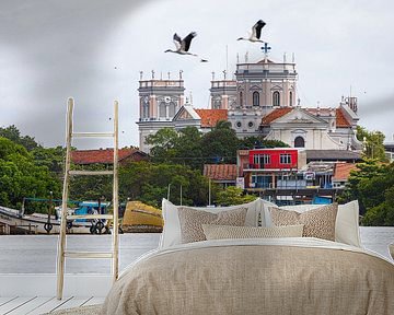 Boottocht over het Dutch Canal bij Negombo, Sri Lanka. van Patrick Fotografeert