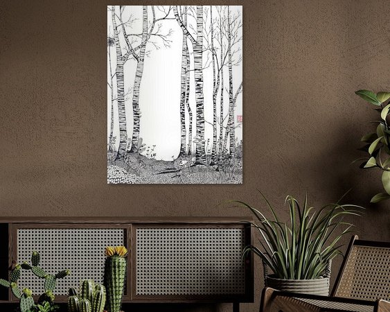 Example of the artwork in a room