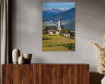 View of Mittelberg am Ritten, South Tyrol