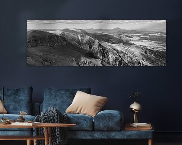 Sancy-Massiv, Bergpanorama, Frankreich, monochrom