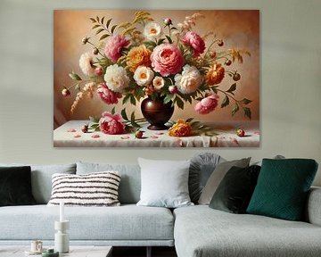 Boeket met Pioenrozen van Colors of Spring