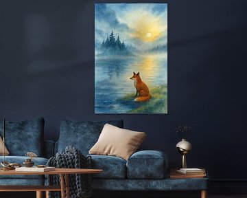 Der Fuchs und der Morgennebel