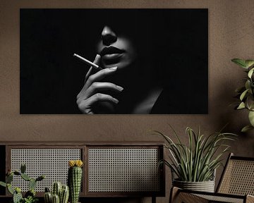 Geheimnisvolle Schönheit - Frauenporträt in Licht und Schatten