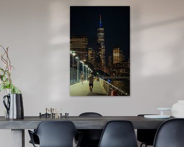 Nachtloper op de Hudson: Manhattan in het licht van NZME Photography