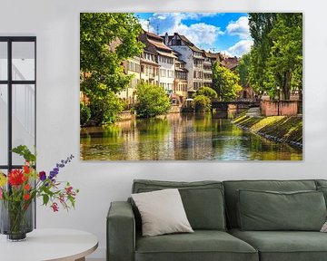 Straatsburg, kanaal in Petite France, Elzas van Stefano Orazzini