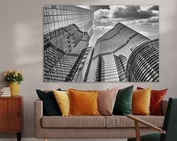 Reflectie in de wolkenkrabbers van Dominique Verhulst