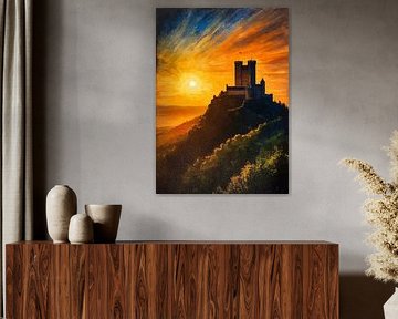 Wartburg kasteel zonsondergang van MIROKKU