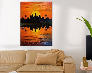 Angkor Wat Sunset by MIROKKU