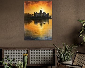 Ashford Castle Sonnenuntergang von MIROKKU