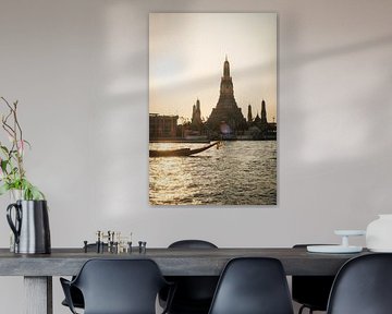 Rays of sunshine over Wat Arun - magic on the Chao Phraya by NZME Photography