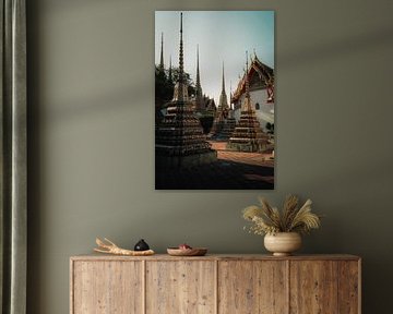 Artistieke stoepa's en traditionele daken in Bangkok van NZME Photography