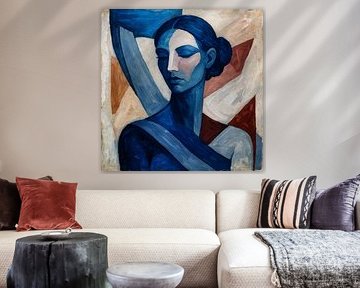 Portret in blauw