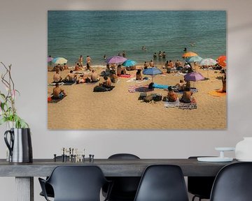 L'été en Méditerranée : journée de plage animée à Barcelone sur NZME Photography
