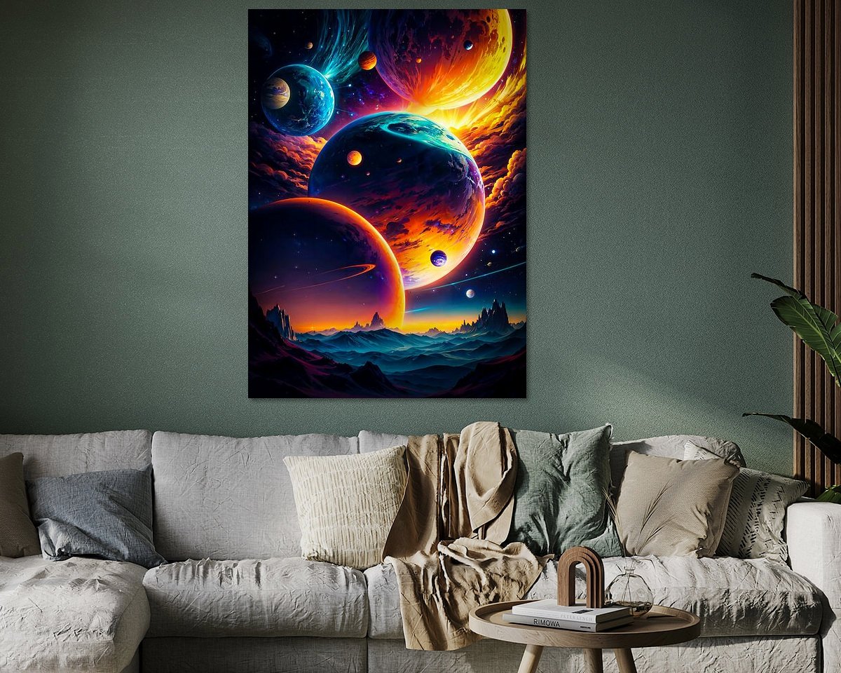Example of the artwork in a room