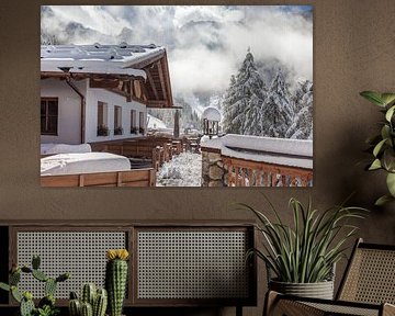 Bergkristallhut op de Klausberg in de winter, Tauferer Ahrntal, Zuid-Tirol van Christian Müringer