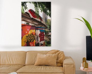 Colourful Kuala Lumpur: monorail and street art at Bukit Bintang by NZME Photography
