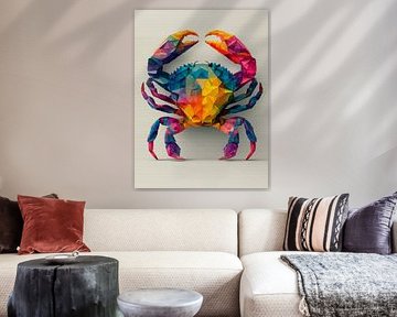 Cancer - Cancer coloré dans un style moderne low-poly sur MArt