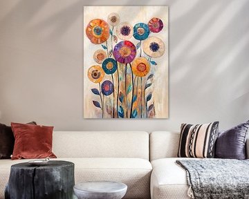 Bloemveld | Levendig Kleurenpalet Bloemen van De Mooiste Kunst