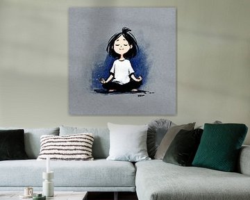 Meditation Girl | Calm Vibes von OMG Art