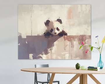 Panda in Earth tones