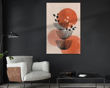Abstract Japanese bowl shapes in Terracotta no. 4 by Studio BB