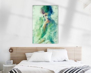 Aquarel Portret, Transparantie no.5 van Studio BB